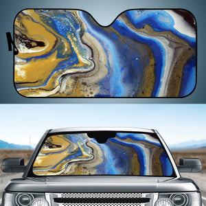 Photo Peinture Acrylic Bleu/Doré Auto Sun Shades