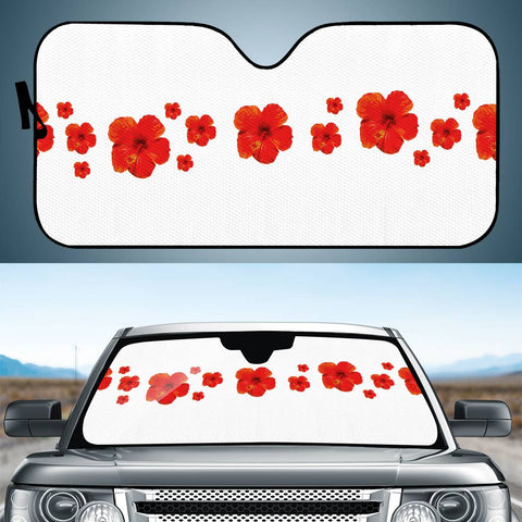 Image of Minimal Floral Print Decor Design Auto Sun Shades