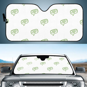 Happy St Patricks Day Symbol Motif Pattern Auto Sun Shades