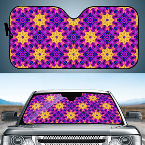 Purple Psy Floral Auto Sun Shades