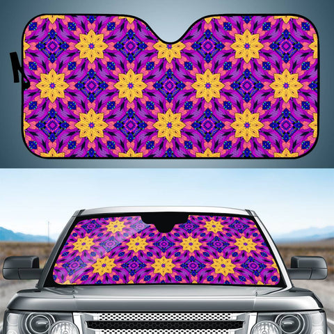 Image of Purple Psy Floral Auto Sun Shades