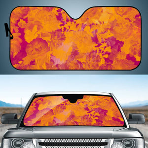 Orange Auto Sun Shades