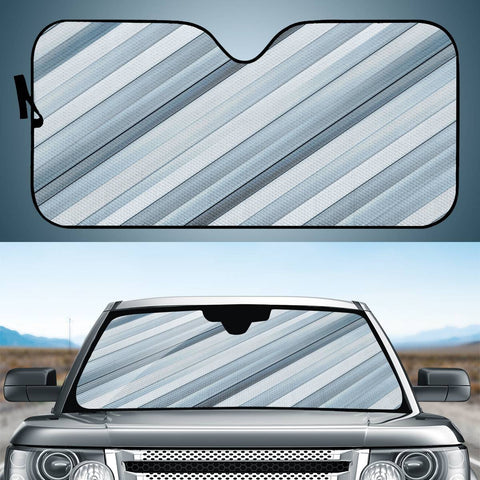 Image of Modern Tech Stripes Pattern Auto Sun Shades