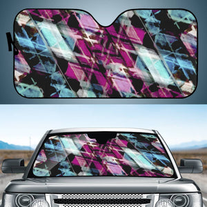 Matrix Grunge Print Auto Sun Shades