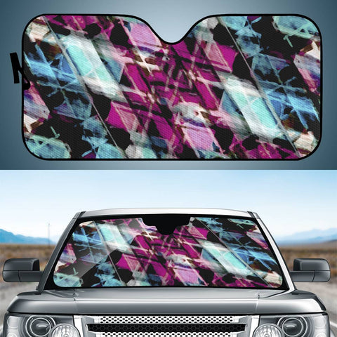 Image of Matrix Grunge Print Auto Sun Shades