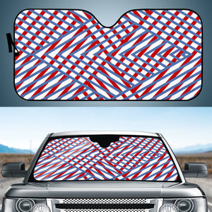 Patriotic Line Auto Sun Shades