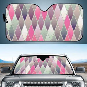 Pink Diamond Pinwheel Auto Sun Shades