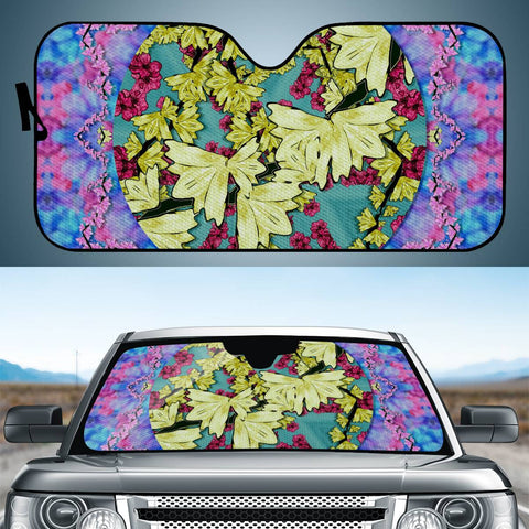 Image of Flowers And The Cherry Blossom Tree Is Blooming So Free Auto Sun Shades