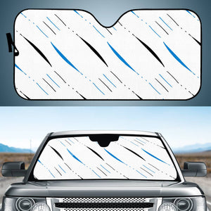 Blue, Black & White #4 Auto Sun Shades