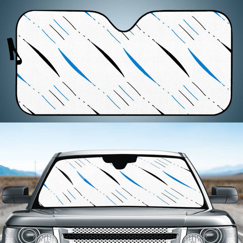 Image of Blue, Black & White #4 Auto Sun Shades