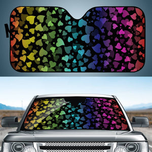 Hearts Colors Auto Sun Shades