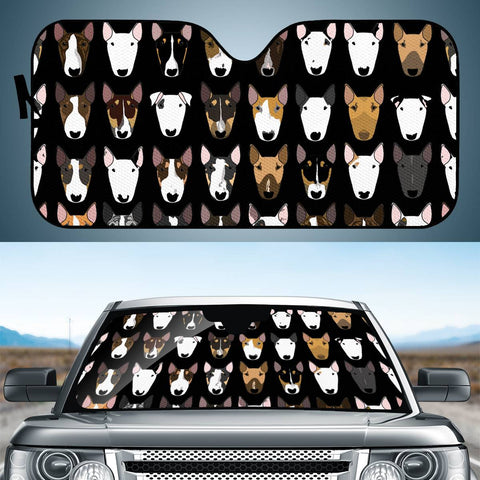 Image of Bully Mix On Black Auto Sun Shades