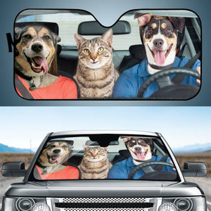 Animals Driving Auto Sun Shades