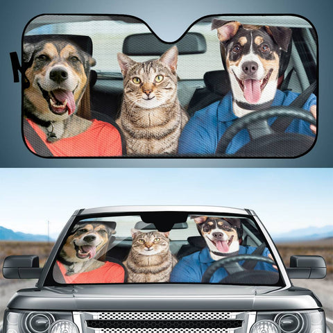 Image of Animals Driving Auto Sun Shades