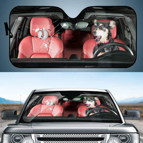 Image of Driving Dog Auto Sun Shades