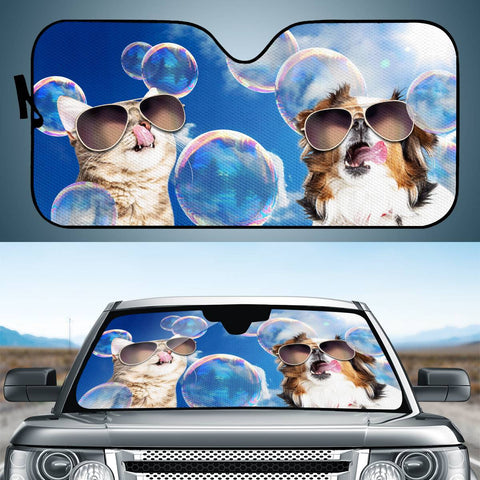 Image of Cat And Dog Auto Sun Shades