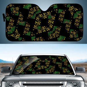 Modern Geometric Print Auto Sun Shades