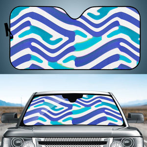Colored Abstract Print Auto Sun Shades