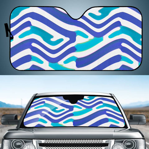 Image of Colored Abstract Print Auto Sun Shades