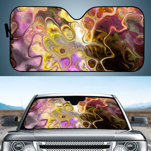 Colorful Marble Design Auto Sun Shades