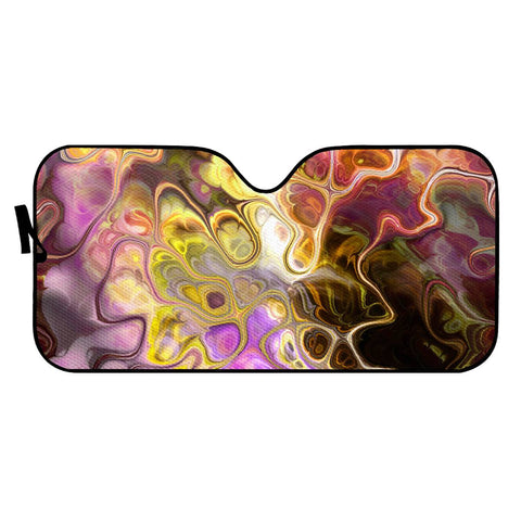 Image of Colorful Marble Design Auto Sun Shades