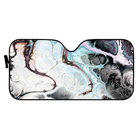 Image of Colorful Marble Design Auto Sun Shades