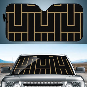 Gold Maze Auto Sun Shades