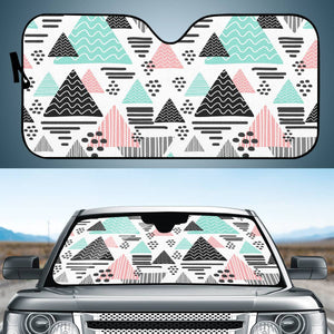 Trendy Triangle Pattern Auto Sun Shades