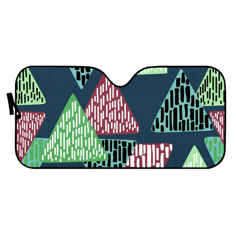 Image of Trendy Triangle Pattern Auto Sun Shades