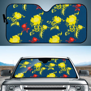 Blue Auto Sun Shades