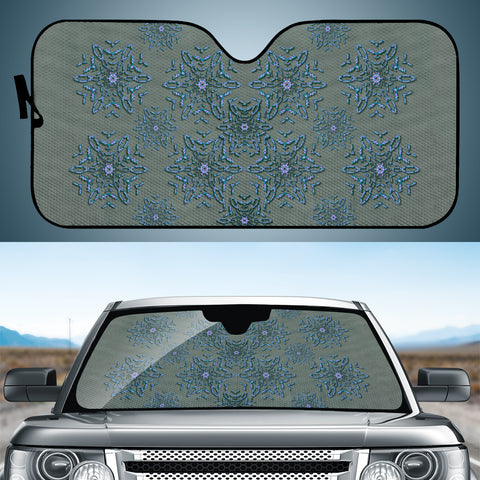 Image of Decorative Wheat Wreath Stars Auto Sun Shades