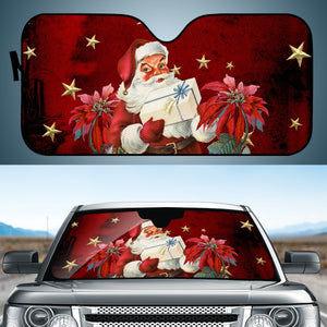 Santa Claus With Gifts Auto Sun Shades