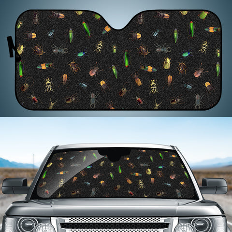 Image of Different Real Bugs Pattern Auto Sun Shades