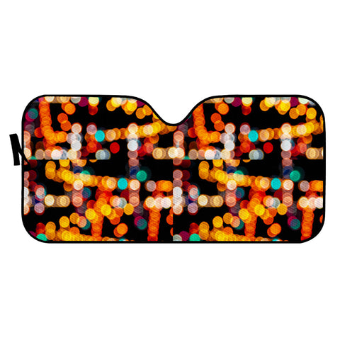 Image of Multicolored Bubbles Pattern Auto Sun Shades