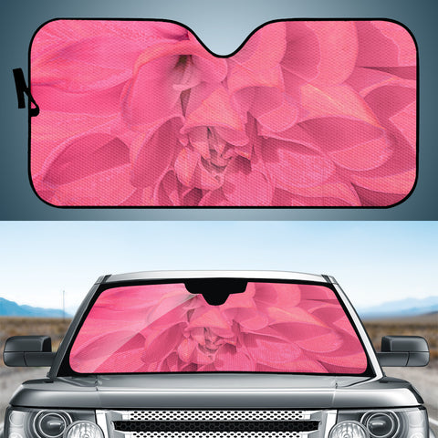 Image of Beauty Pink Rose Detail Photo Auto Sun Shades