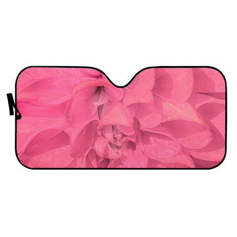 Image of Beauty Pink Rose Detail Photo Auto Sun Shades