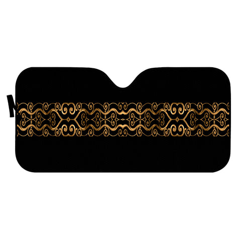 Image of Luxury Ornate Minimal Style Dark Print Auto Sun Shades