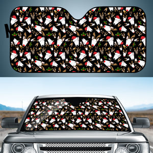 Xmas Bullies On Black Auto Sun Shades