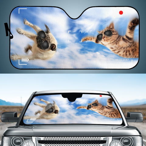 Image of Cat And Dog Auto Sun Shades