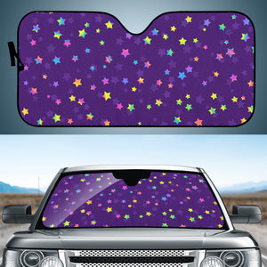 Funky Rainbow Pattern Auto Sun Shades