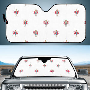 Fairy Girl Drawing Motif Pattern Design Auto Sun Shades