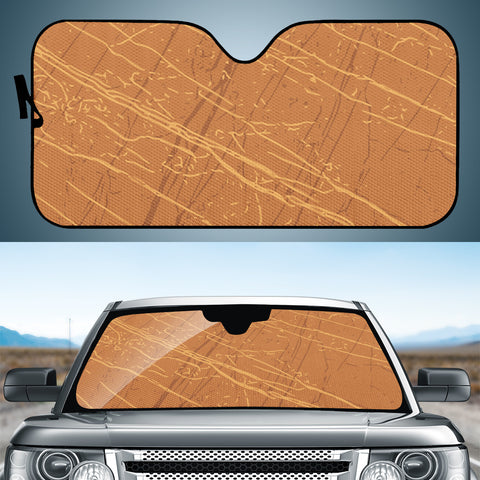 Image of Orange Ochre, Marigold & Rust Auto Sun Shades