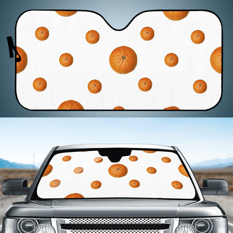 Image of Tangerines Photo Motif Pattern Design Auto Sun Shades