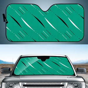 Emerald, Black & White Auto Sun Shades