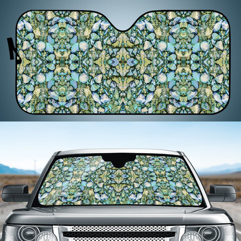 Image of Stones Ornament Mosaic Print Pattern Auto Sun Shades