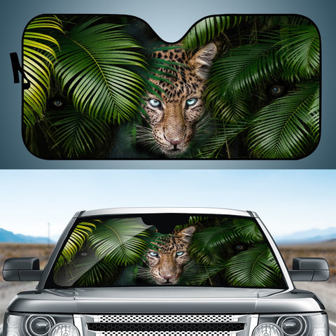 Image of Tropical And Leopard Auto Sun Shades