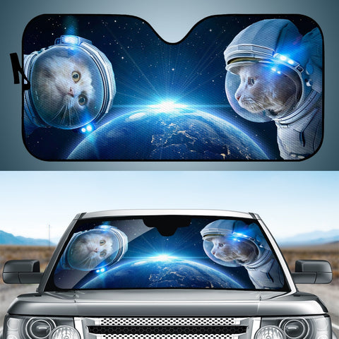 Image of Astronaut And Cat Auto Sun Shades