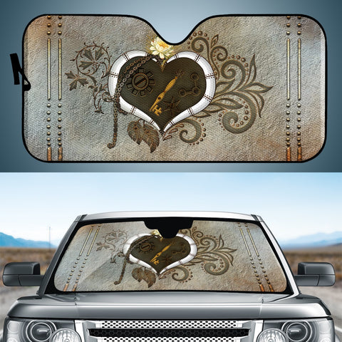 Image of Steampunk Heart Auto Sun Shades