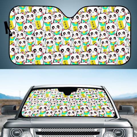 Image of Lucky Chinese Cats Auto Sun Shades