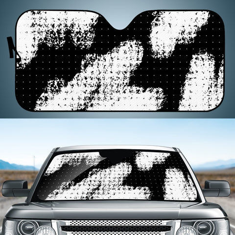 Image of Abstrait Taches Blanc/Noir Auto Sun Shades